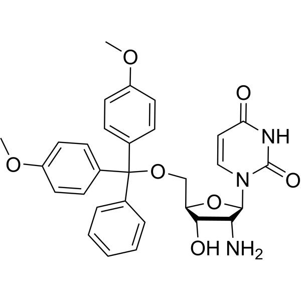 2′-Amino-5′-O-[bis(4-methoxyphenyl)phenylmethyl]-2′-deoxyuridine 174221-86-4